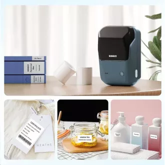 Niimbot címkenyomtató B1 Smart, kék tó 210db címketekercs Niimbot címkenyomtató B1 Smart, kék tó 210db címketekercs