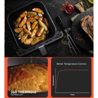 Cosori Dual Blaze 6.4L SMART forrólevegős fritőz 5x nyárs és grill. grillsütő, fekete Cosori Dual Blaze 6.4L SMART forrólevegős fritőz 5x nyárs és grill. grillsütő, fekete