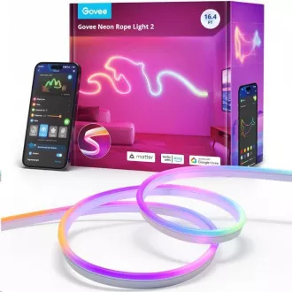 Govee Neon 2 MATTER hajlékony LED szalag (5m) - RGBIC