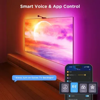 Govee Háttérvilágítás 3S Netflix TV 55-65 SMART LED háttérvilágítás RGBICW Govee Háttérvilágítás 3S Netflix TV 55-65 SMART LED háttérvilágítás RGBICW