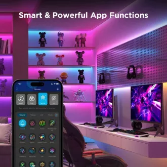 Govee WiFi RGBICW Smart PRO LED szalag 10m Matter - extra tartós
