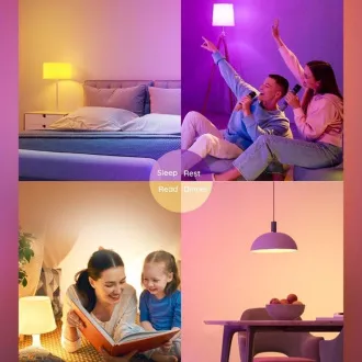 Govee Smart izzó RGBWW 12W-85W 1200lm E27 hosszú élettartamú Govee Smart izzó RGBWW 12W-85W 1200lm E27