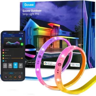 Govee Outdoor Pro SMART RGBICWW LED szalag 10m - kültéri használatra