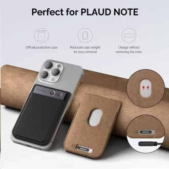 PLAUD Note Case Brown - Jegyzettáska, barna