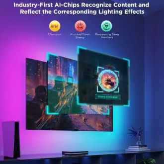 Govee AI Sync Box 2 Smart TV RGBICW háttérvilágítás 55-65 Govee AI Sync Box 2 Smart TV RGBICW háttérvilágítás 55-65