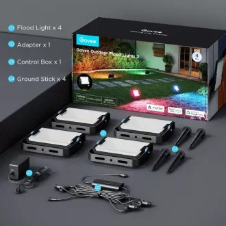 Govee Flood Lights 2 kültéri SMART LED lámpák 4db