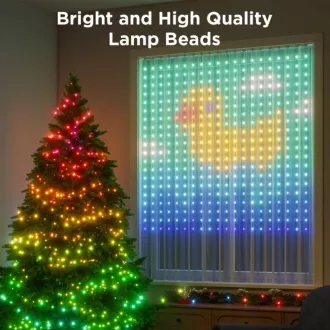 Govee Netflix RGBIC függönylámpa 400 LED - 1, 5 x 1, 5m Govee Netflix RGBIC függönylámpa 400 LED - 1, 5 x 1, 5m
