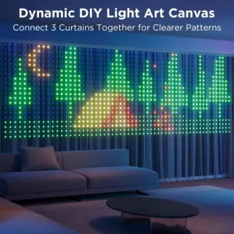 Govee Netflix RGBIC függönylámpa 400 LED - 1, 5 x 1, 5m Govee Netflix RGBIC függönylámpa 400 LED - 1, 5 x 1, 5m