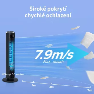 Levoit TempSense F362 DC Vortex toronyventilátor - Automatikus ventilátor