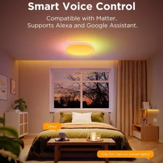 Govee RGBICWW Smart kerek mennyezeti lámpa 4300lm 38cm Matter