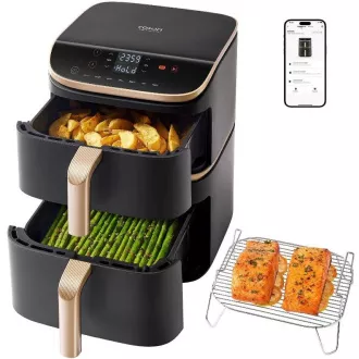 Cosori Turbo Tower Pro Smart Hot Air Fryer 10, 8l fekete