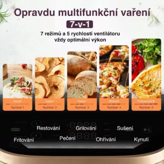 Cosori Turbo Tower Pro Smart Hot Air Fryer 10, 8l fekete