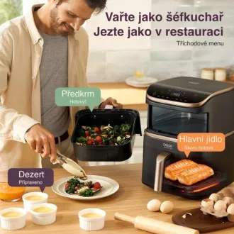 Cosori Turbo Tower Pro Smart Hot Air Fryer 10, 8l fekete