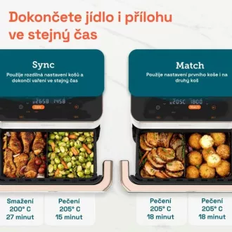 Cosori TF101S Dual blaze TwinFry 10l légsütő - fehér Cosori TF101S Dual blaze TwinFry 10l légsütő - fehér