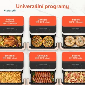 Cosori TF101S Dual blaze TwinFry 10l légsütő - fehér Cosori TF101S Dual blaze TwinFry 10l légsütő - fehér