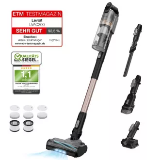 Levoit LVAC-300 Plus 6in1 Aku Turbo Cyclone fekete színben