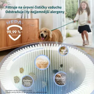 Levoit LVAC-300 Plus 6in1 Aku Turbo Cyclone fekete színben
