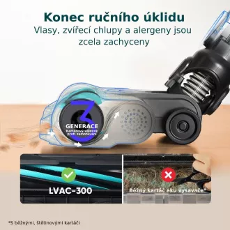 Levoit LVAC-300 Plus 6in1 Aku Turbo Cyclone fekete színben