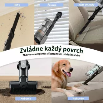 Levoit LVAC-300 Plus 6in1 Aku Turbo Cyclone fekete színben