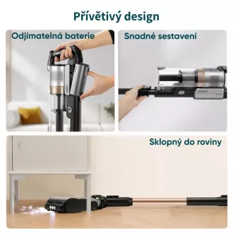 Levoit LVAC-300 Plus 6in1 Aku Turbo Cyclone fekete színben