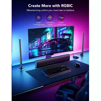 Govee Smart Gaming WiFi LED panel intelligens kettős vezérlő Fehér Govee Smart Gaming WiFi LED panel intelligens kettős vezérlő Fehér