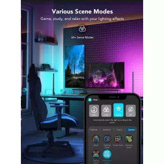 Govee Smart Gaming WiFi LED panel intelligens kettős vezérlő Fehér Govee Smart Gaming WiFi LED panel intelligens kettős vezérlő Fehér