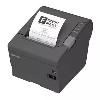 EPSON TM-T88V pénztárgép nyomtató, USB + soros, sötét, tápegységgel