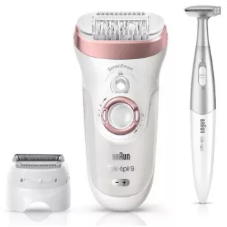 Braun Silk-épil 9-890 Rose Gold epilátor, SensoSmart, száraz és nedves borotválás, 2 sebességfokozat, masszázs rendszer, ajándék kiadás Braun Silk-épil 9-890 Rose Gold epilátor, SensoSmart, száraz és nedves borotválás, 2 sebességfokozat, masszázs rendszer, ajándék kiadás