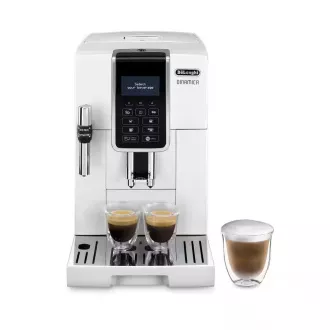 DeLonghi ECAM 350.35.W Dinamica automata kávéfőző, 1450 W, 15 bar, LCD kijelző, fehér színű DeLonghi ECAM 350.35.W Dinamica automata kávéfőző, 1450 W, 15 bar, LCD kijelző, fehér színű