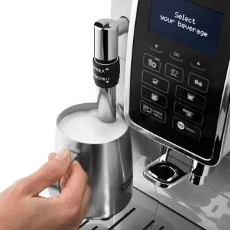 DeLonghi ECAM 350.35.W Dinamica automata kávéfőző, 1450 W, 15 bar, LCD kijelző, fehér színű DeLonghi ECAM 350.35.W Dinamica automata kávéfőző, 1450 W, 15 bar, LCD kijelző, fehér színű