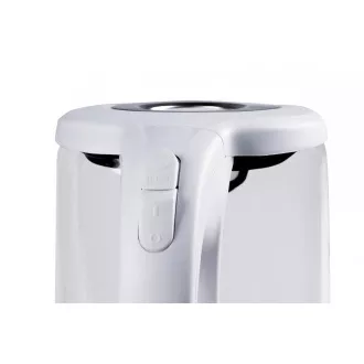 Orava VK-4017 W vízforraló, 2200 W, 1,7 l, üveg, LED háttérvilágítás, automatikus kikapcsolás, fehér színű