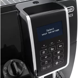 DeLonghi Dinamica ECAM 350.55.B automata kávéfőző, 15 bar, beépített daráló, tejrendszer, őrölt kávé tálca DeLonghi Dinamica ECAM 350.55.B automata kávéfőző, 15 bar, beépített daráló, tejrendszer, őrölt kávé tálca