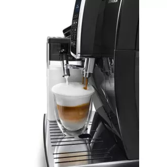 DeLonghi Dinamica ECAM 350.55.B automata kávéfőző, 15 bar, beépített daráló, tejrendszer, őrölt kávé tálca DeLonghi Dinamica ECAM 350.55.B automata kávéfőző, 15 bar, beépített daráló, tejrendszer, őrölt kávé tálca
