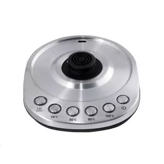 ORAVA Delux elektromos vízforraló, 2200 W, 1,7 l, hőmérséklet-szabályozás, automatikus kikapcsolás, rozsdamentes acél