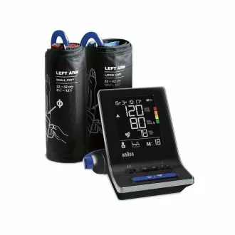 Braun ExactFit 5 CONNECT BUA6350 karos vérnyomásmérő, ritmuszavar-érzékelés, LCD kijelző, Bluetooth