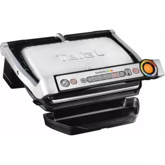 Tefal GC712D34 elektromos grill OptiGrill Inox, 2000 W, 6 program, termosztát, gyümölcslé tálca, ezüst / fekete Tefal GC712D34 elektromos grill OptiGrill Inox, 2000 W, 6 program, termosztát, gyümölcslé tálca, ezüst / fekete