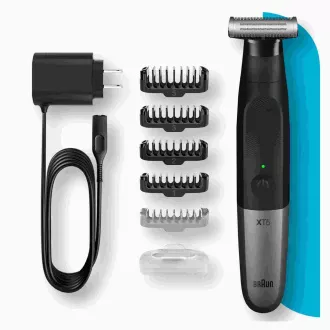Braun Series X XT5100 szakállvágó, vezeték nélküli, 5 tartozék, SkinGuard, vízálló, fekete Braun Series X XT5100 szakállvágó, vezeték nélküli, 5 tartozék, SkinGuard, vízálló, fekete