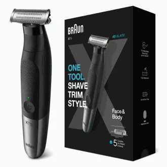 Braun Series X XT5100 szakállvágó, vezeték nélküli, 5 tartozék, SkinGuard, vízálló, fekete Braun Series X XT5100 szakállvágó, vezeték nélküli, 5 tartozék, SkinGuard, vízálló, fekete