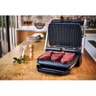 Tefal Optigrill  GC712834 kontaktgrill, 2000 W, 6 program, folyamatjelző, csepegtetőtálca, fekete színű