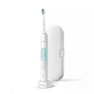Philips HX6857/28 Sonicare ProtectiveClean 5100 fogkefe, 62000 rezgés/perc, 3 üzemmód, időzítő, tok, fehér színű