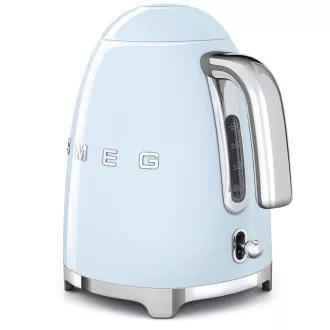 Smeg KLF03PBEU vízforraló, 1, 7 l (7 csésze), 2400 W, 1950-es évek stílusa, pasztellkék színű Smeg KLF03PBEU vízforraló, 1, 7 l (7 csésze), 2400 W, 1950-es évek stílusa, pasztellkék színű