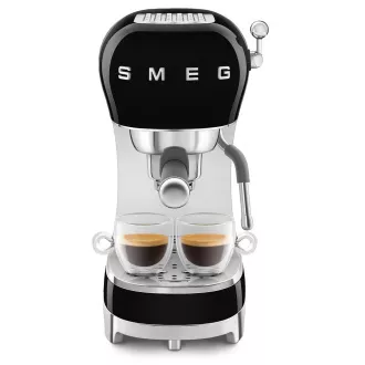 Smeg ECF02BLEU eszpresszógép, karos, 1350 W, 15 bar, termoblokk, passzív csészemelegítő, fekete színű Smeg ECF02BLEU eszpresszógép, karos, 1350 W, 15 bar, termoblokk, passzív csészemelegítő, fekete színű