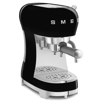 Smeg ECF02BLEU eszpresszógép, karos, 1350 W, 15 bar, termoblokk, passzív csészemelegítő, fekete színű Smeg ECF02BLEU eszpresszógép, karos, 1350 W, 15 bar, termoblokk, passzív csészemelegítő, fekete színű