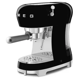 Smeg ECF02BLEU eszpresszógép, karos, 1350 W, 15 bar, termoblokk, passzív csészemelegítő, fekete színű Smeg ECF02BLEU eszpresszógép, karos, 1350 W, 15 bar, termoblokk, passzív csészemelegítő, fekete színű