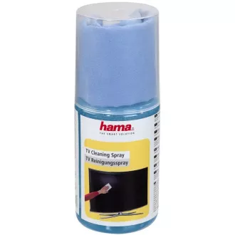 Hama tisztító spray TV-hez, 200 ml, ruhával Hama tisztító spray TV-hez, 200 ml, ruhával