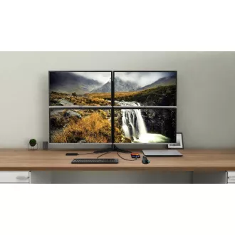 i-tec USB-C Quattro kijelző dokkolóállomás Power Delivery 85 W-os tápellátással i-tec USB-C Quattro kijelző dokkolóállomás Power Delivery 85 W-os tápellátással