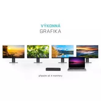 i-tec USB-C Quattro kijelző dokkolóállomás Power Delivery 85 W-os tápellátással i-tec USB-C Quattro kijelző dokkolóállomás Power Delivery 85 W-os tápellátással
