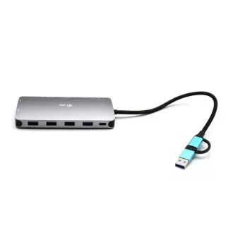 i-tec USB 3.0 USB-C/Thunderbolt 3x kijelző fém nano dokkoló LAN-nal, PD 100 W i-tec USB 3.0 USB-C/Thunderbolt 3x kijelző fém nano dokkoló LAN-nal, PD 100 W