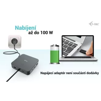 i-tec USB-C HDMI   Dual DP dokkolóállomás   Power Delivery 100 W