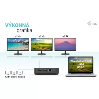 i-tec USB-C HDMI   Dual DP dokkolóállomás   Power Delivery 100 W